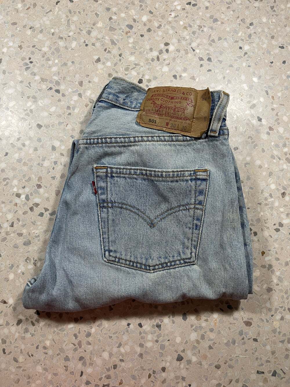 Vtg 2000 Levi’s 6501 Womens High Rise 501 Jeans Light Wash Made in USA 29x28